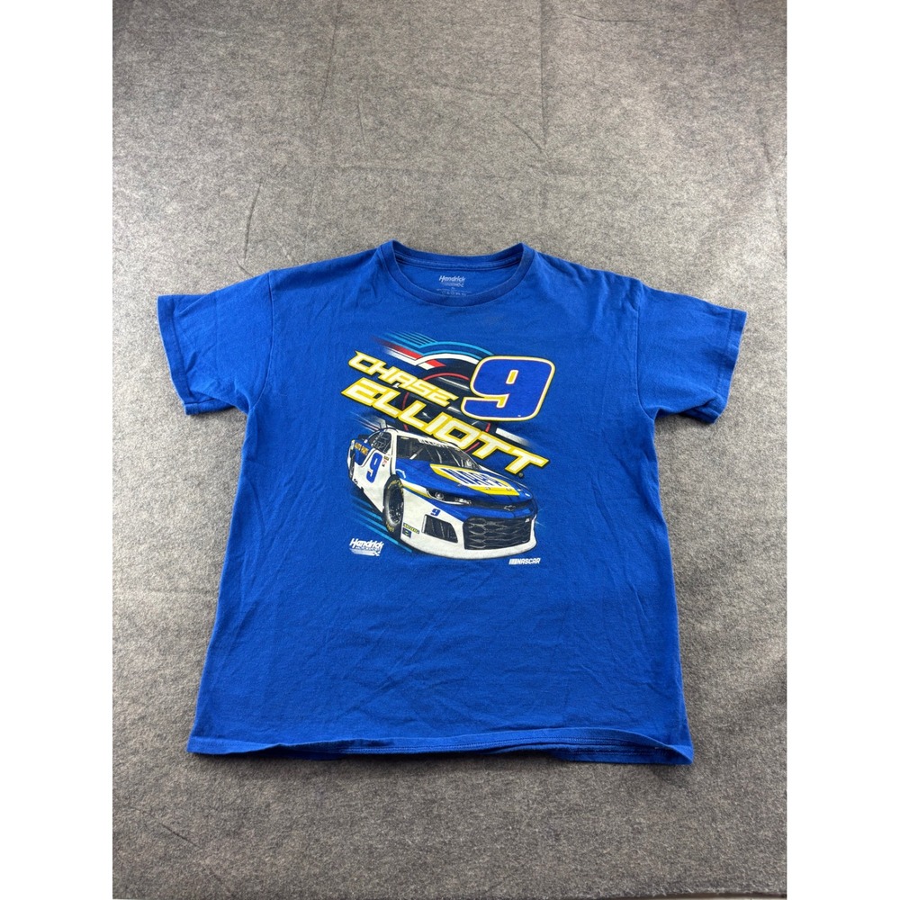 Chase Elliott Hendrick Motorsports NASCAR T-Shirt Blue XL #9 NAPA Auto Parts